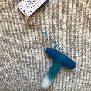 NWT “T” ornament